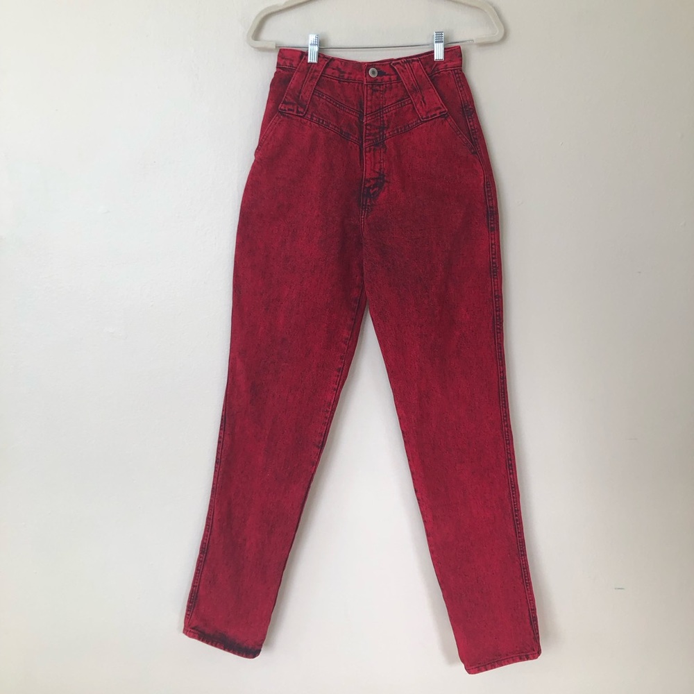 Vintage 1980’s Wrangler Acid Washed Western Jeans - Picture 3 of 10